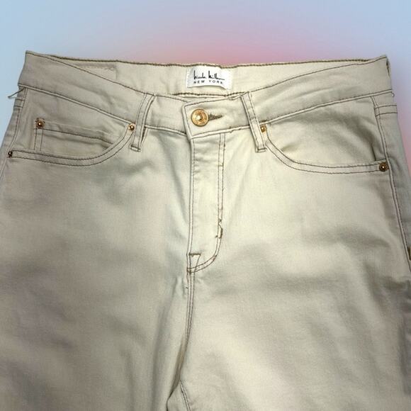 NICOLE MILLER Women’s 6 Off White SOHO HIGH RISE BOOTCUT Jeans - Picture 1 of 4